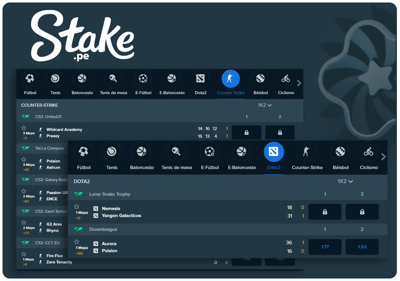 Apuestas de Esports en Stake